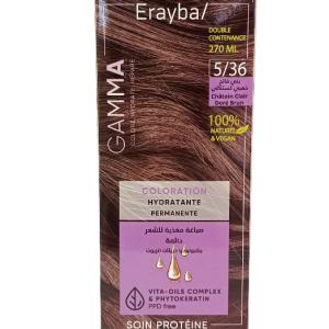 Erayba Gamma 5/36 Coloration Permanente – Châtain Clair Doré Brun – 270 ml